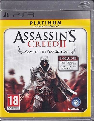 Assassins Creed 2 Platinum Game of the Year Edition - PS3 (B Grade) (Genbrug)